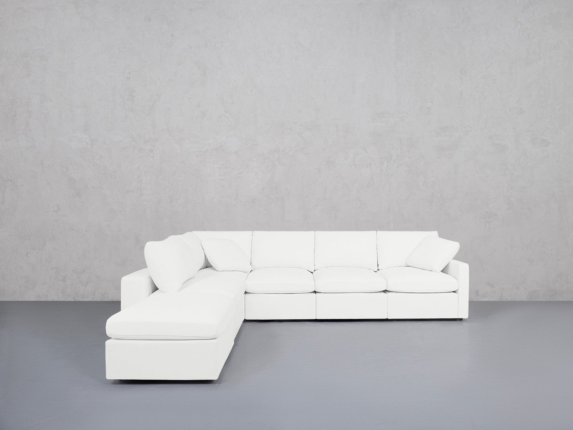 7-Seat Modular Chaise Corner Lounger Sectional (Thin Arms) - 7th Avenue