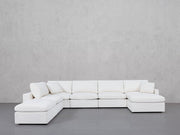 7-Seat Modular Chaise Corner Lounger Sectional (Thin Arms) - 7th Avenue