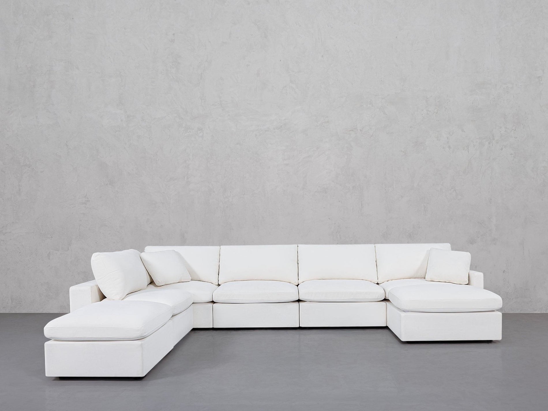 7-Seat Modular Chaise Corner Lounger Sectional (Thin Arms) - 7th Avenue