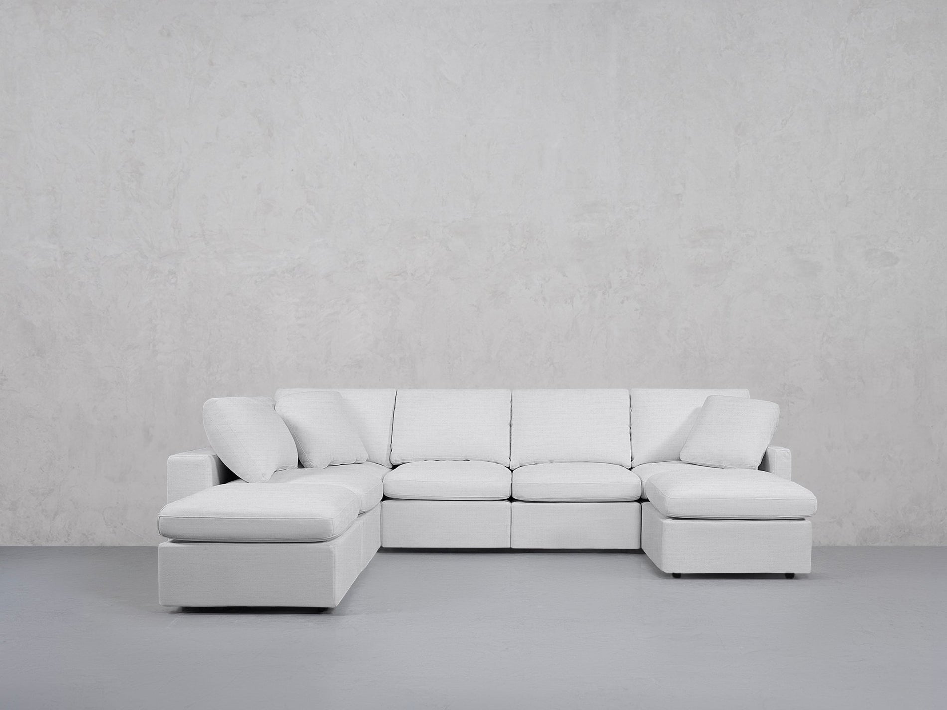 7-Seat Modular Chaise Corner Lounger Sectional (Thin Arms) - 7th Avenue