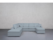 7-Seat Modular Chaise Corner Lounger Sectional (Thin Arms) - 7th Avenue