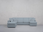 7-Seat Modular Chaise Corner Lounger Sectional (Thin Arms) - 7th Avenue