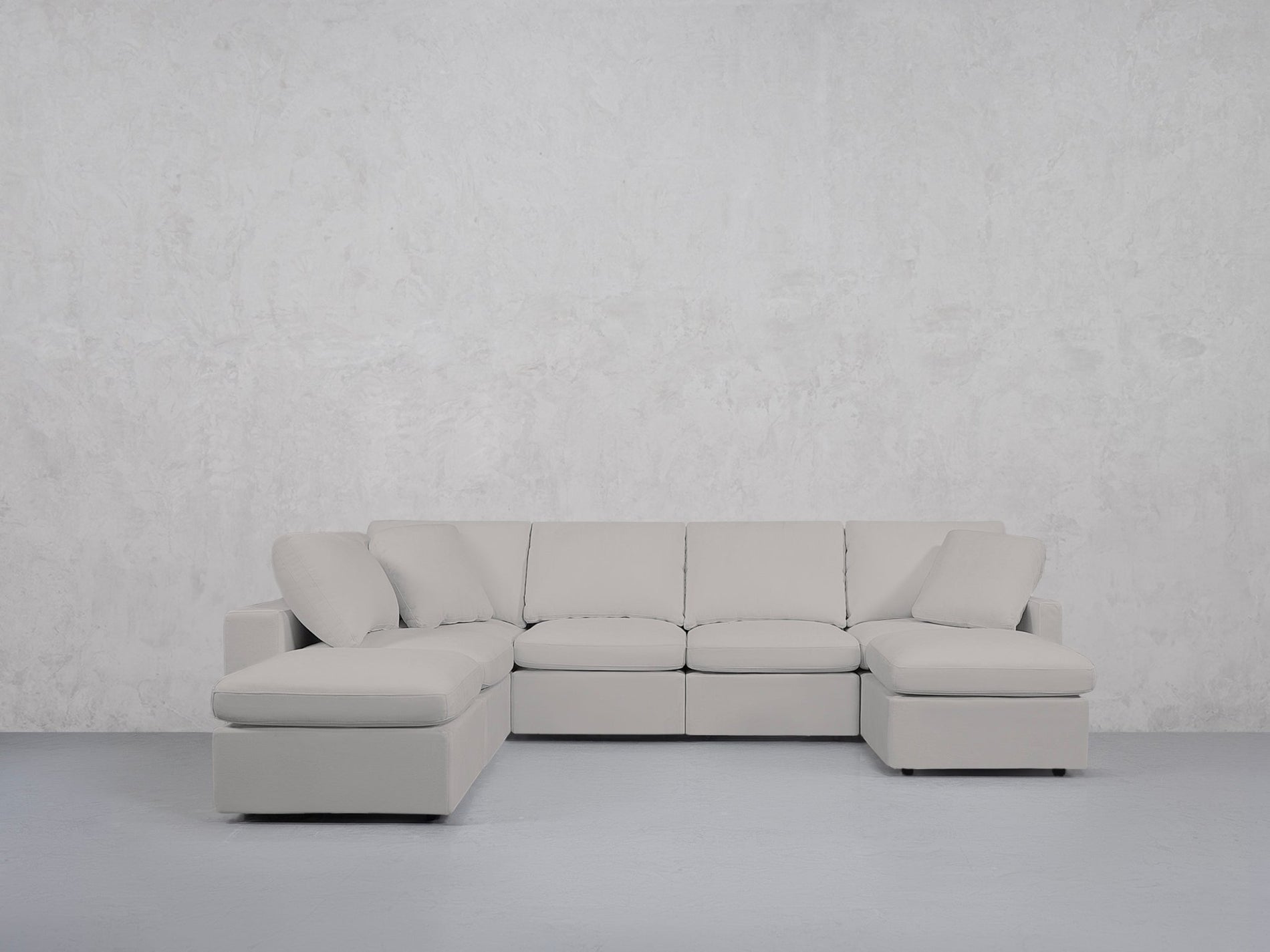 7-Seat Modular Chaise Corner Lounger Sectional (Thin Arms) - 7th Avenue