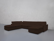 7-Seat Modular Chaise Corner Lounger Sectional (Thin Arms) - 7th Avenue