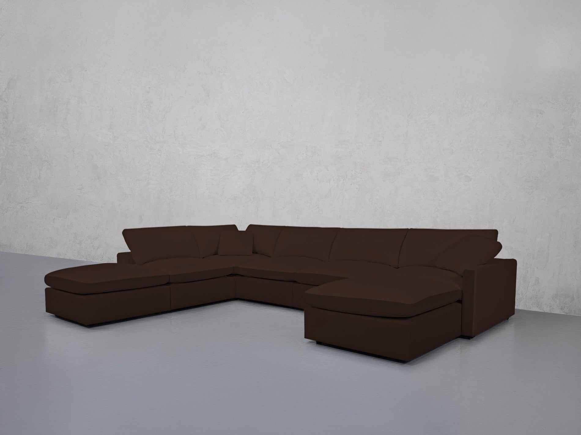 7-Seat Modular Chaise Corner Lounger Sectional (Thin Arms) - 7th Avenue