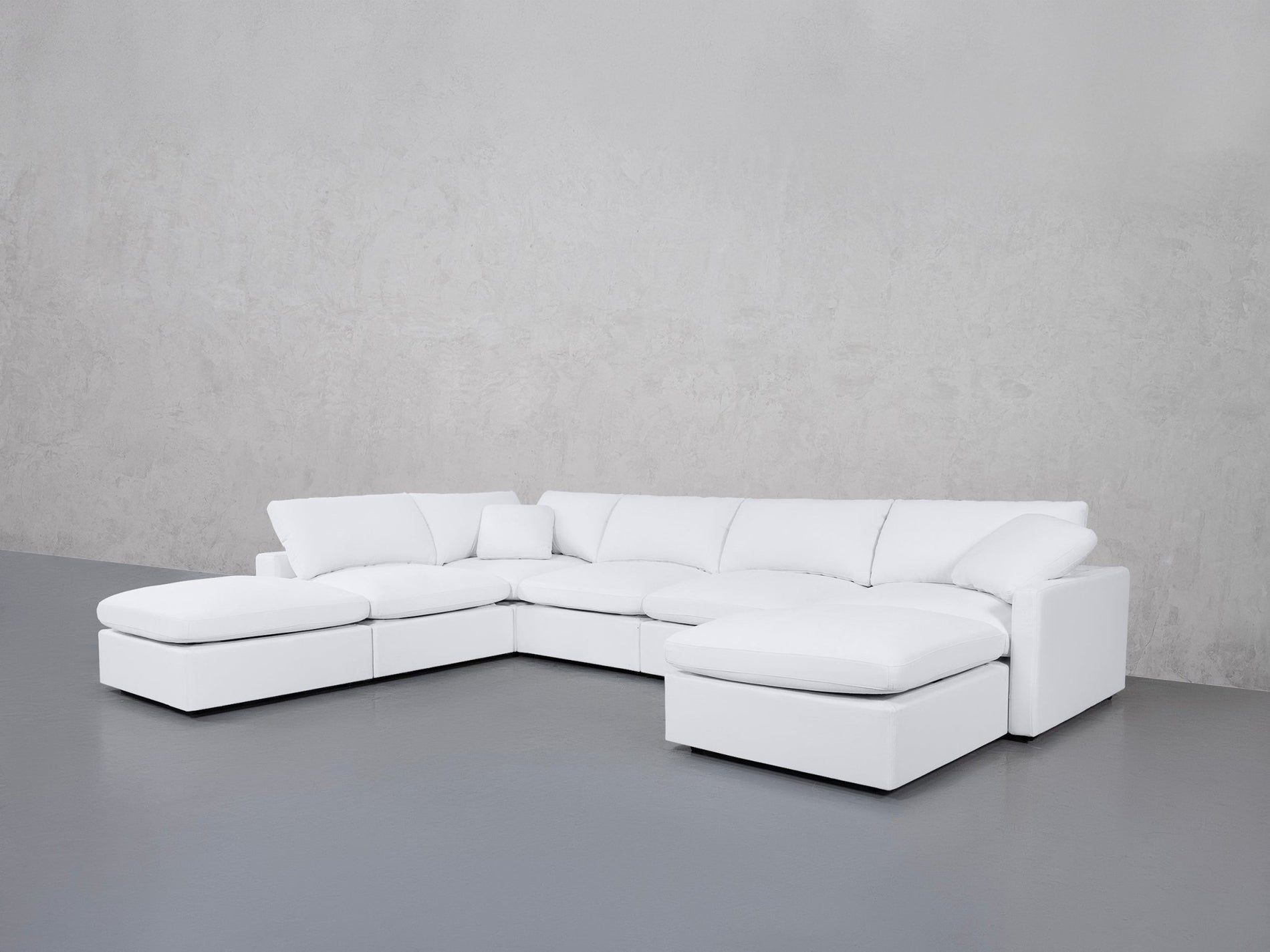 7-Seat Modular Chaise Corner Lounger Sectional (Thin Arms) - 7th Avenue