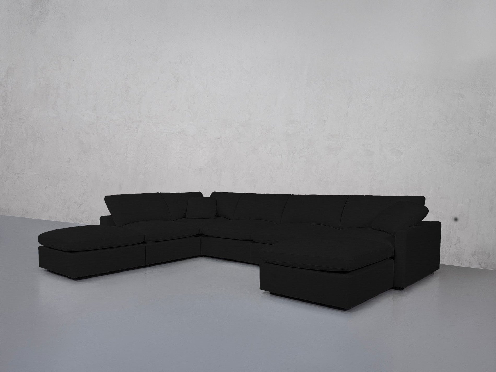 7-Seat Modular Chaise Corner Lounger Sectional (Thin Arms) - 7th Avenue