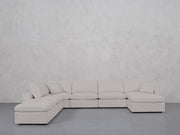 7-Seat Modular Chaise Corner Lounger Sectional (Thin Arms) - 7th Avenue