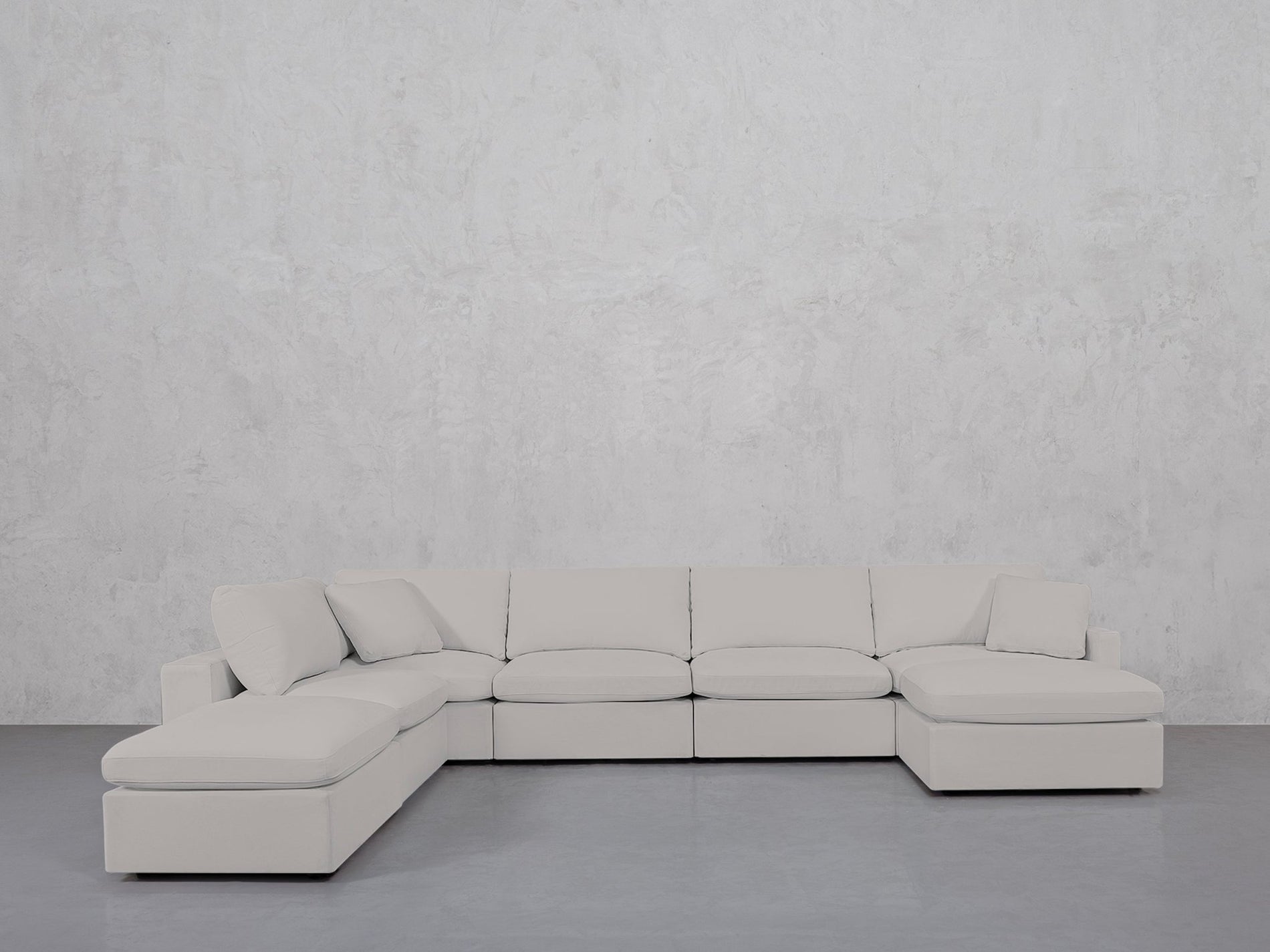 7-Seat Modular Chaise Corner Lounger Sectional (Thin Arms) - 7th Avenue