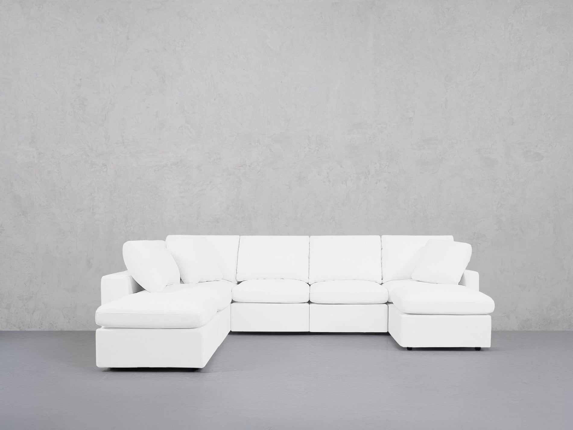 7-Seat Modular Chaise Corner Lounger Sectional (Thin Arms) - 7th Avenue