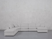 7-Seat Modular Chaise Corner Lounger Sectional (Thin Arms) - 7th Avenue