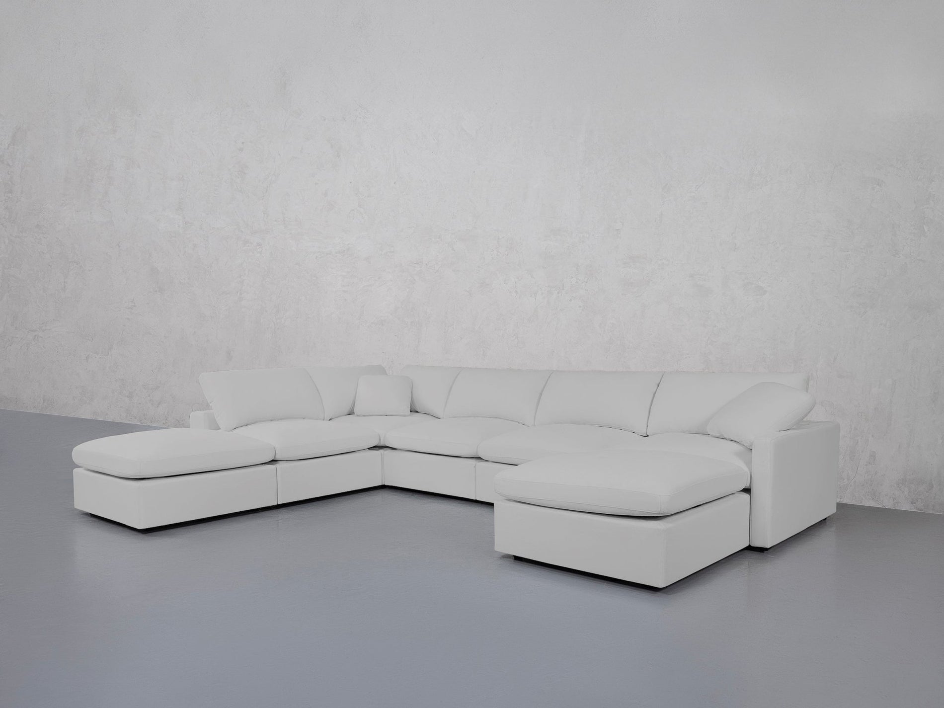 7-Seat Modular Chaise Corner Lounger Sectional (Thin Arms) - 7th Avenue