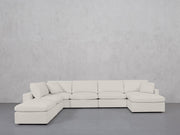 7-Seat Modular Chaise Corner Lounger Sectional (Thin Arms) - 7th Avenue