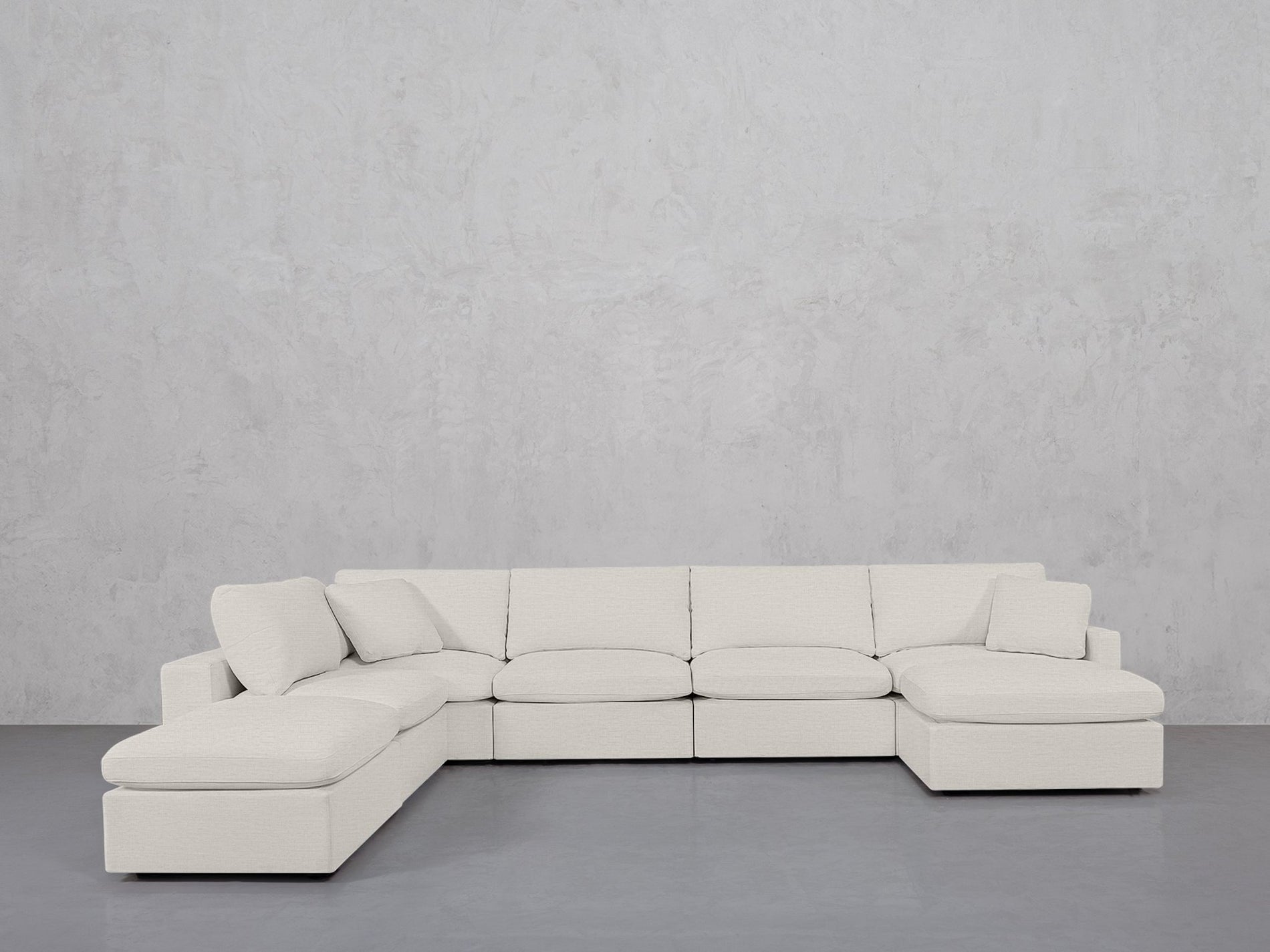 7-Seat Modular Chaise Corner Lounger Sectional (Thin Arms) - 7th Avenue