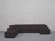 7-Seat Modular Chaise Corner Lounger Sectional (Thin Arms) - 7th Avenue