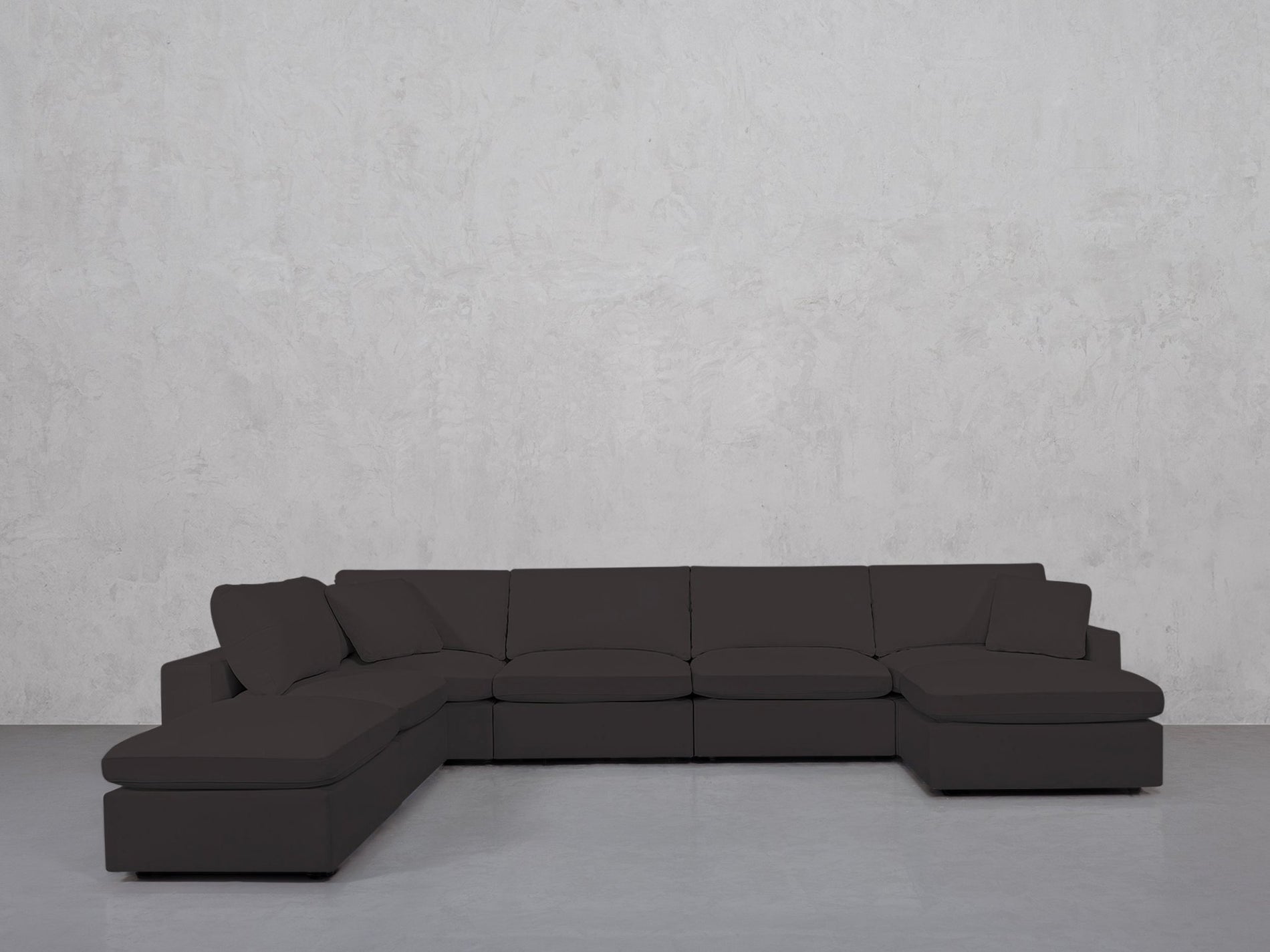 7-Seat Modular Chaise Corner Lounger Sectional (Thin Arms) - 7th Avenue