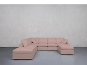 7-Seat Modular Chaise Corner Lounger Sectional (Thin Arms) - 7th Avenue