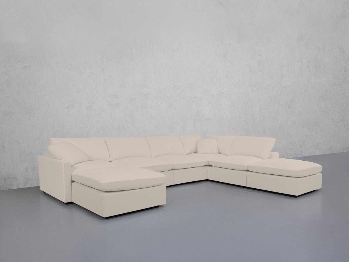 7-Seat Modular Chaise Corner Right Lounger Sectional (Thin Arm) - 7th Avenue