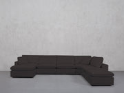 7-Seat Modular Chaise Corner Right Lounger Sectional (Thin Arm) - 7th Avenue