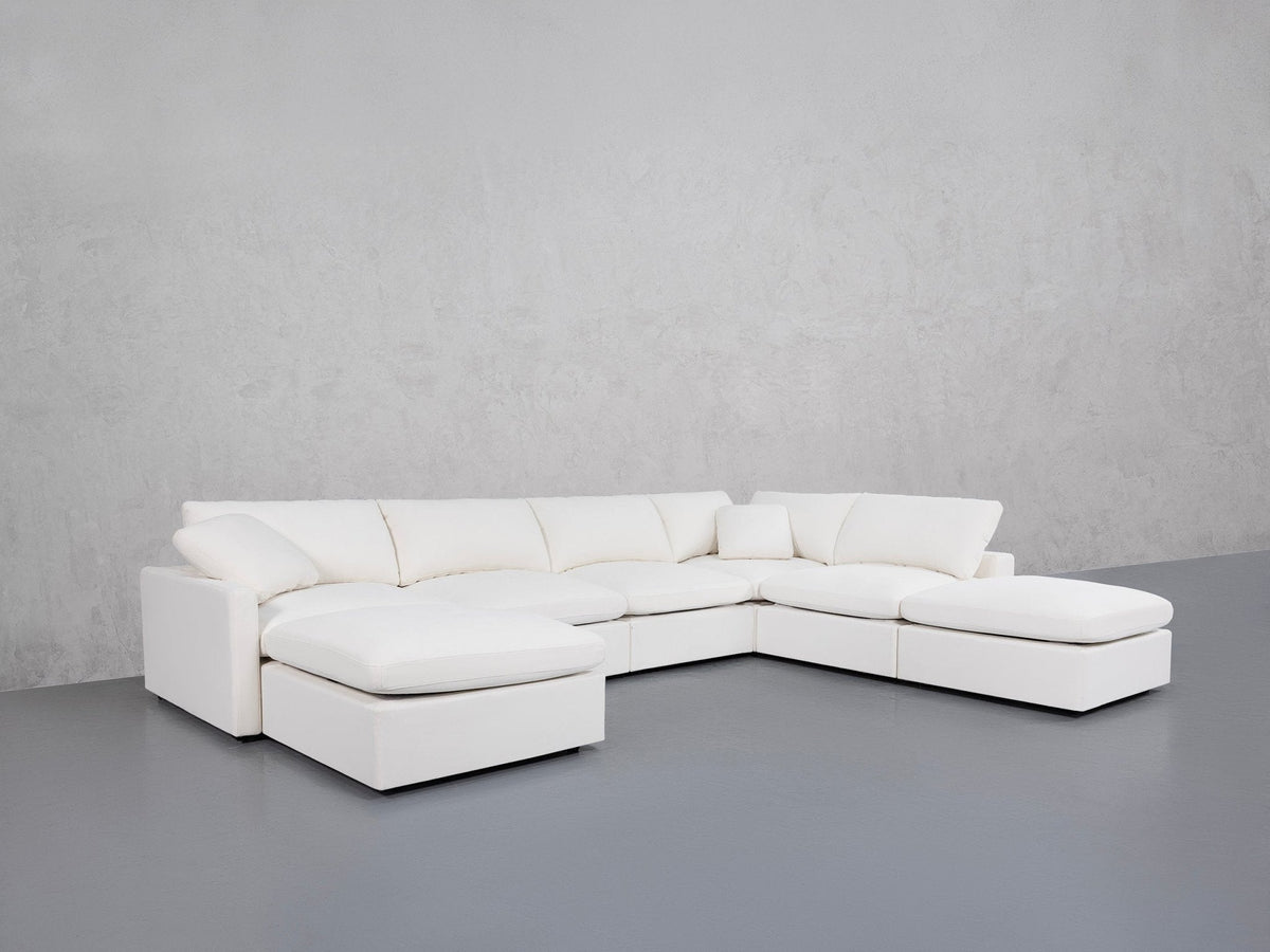 7-Seat Modular Chaise Corner Right Lounger Sectional (Thin Arm) - 7th Avenue