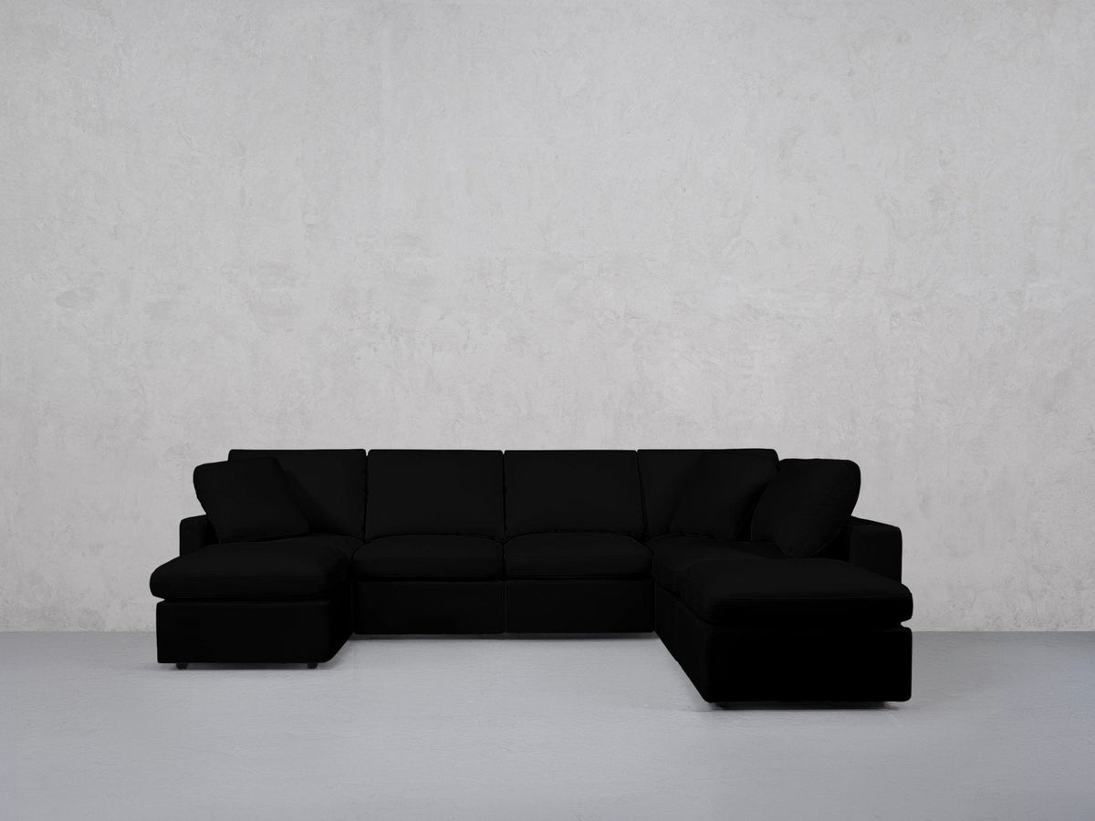 7-Seat Modular Chaise Corner Right Lounger Sectional (Thin Arm) - 7th Avenue