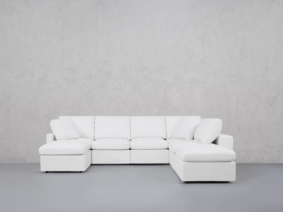 7-Seat Modular Chaise Corner Right Lounger Sectional (Thin Arm) - 7th Avenue