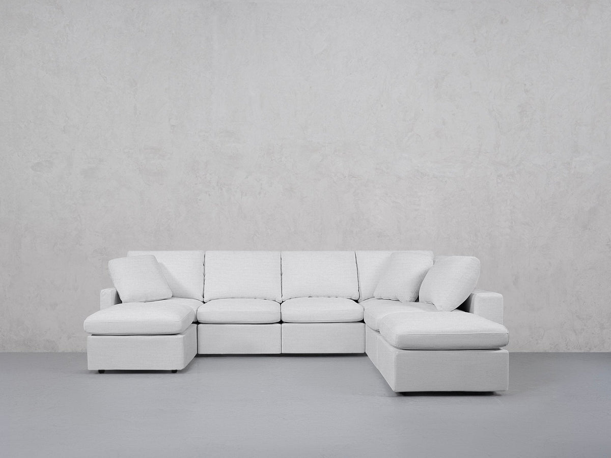 7-Seat Modular Chaise Corner Right Lounger Sectional (Thin Arm) - 7th Avenue