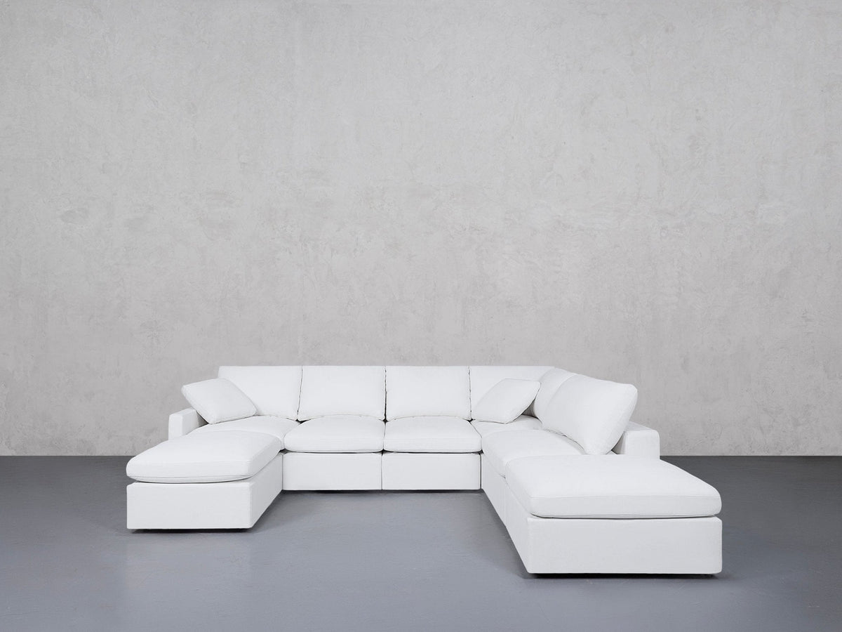 7-Seat Modular Chaise Corner Right Lounger Sectional (Thin Arm) - 7th Avenue
