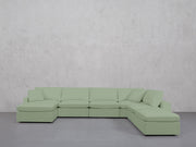 7-Seat Modular Chaise Corner Right Lounger Sectional (Thin Arm) - 7th Avenue