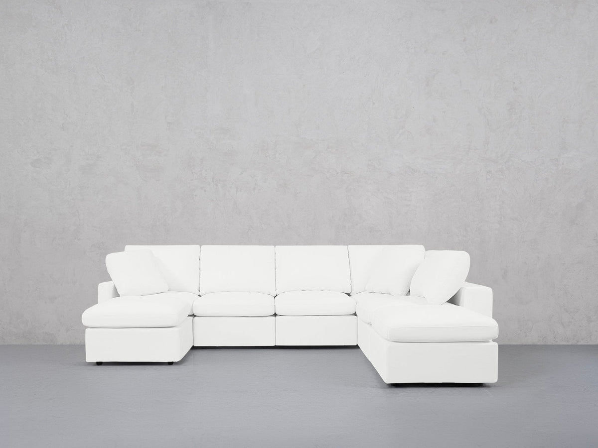 7-Seat Modular Chaise Corner Right Lounger Sectional (Thin Arm) - 7th Avenue