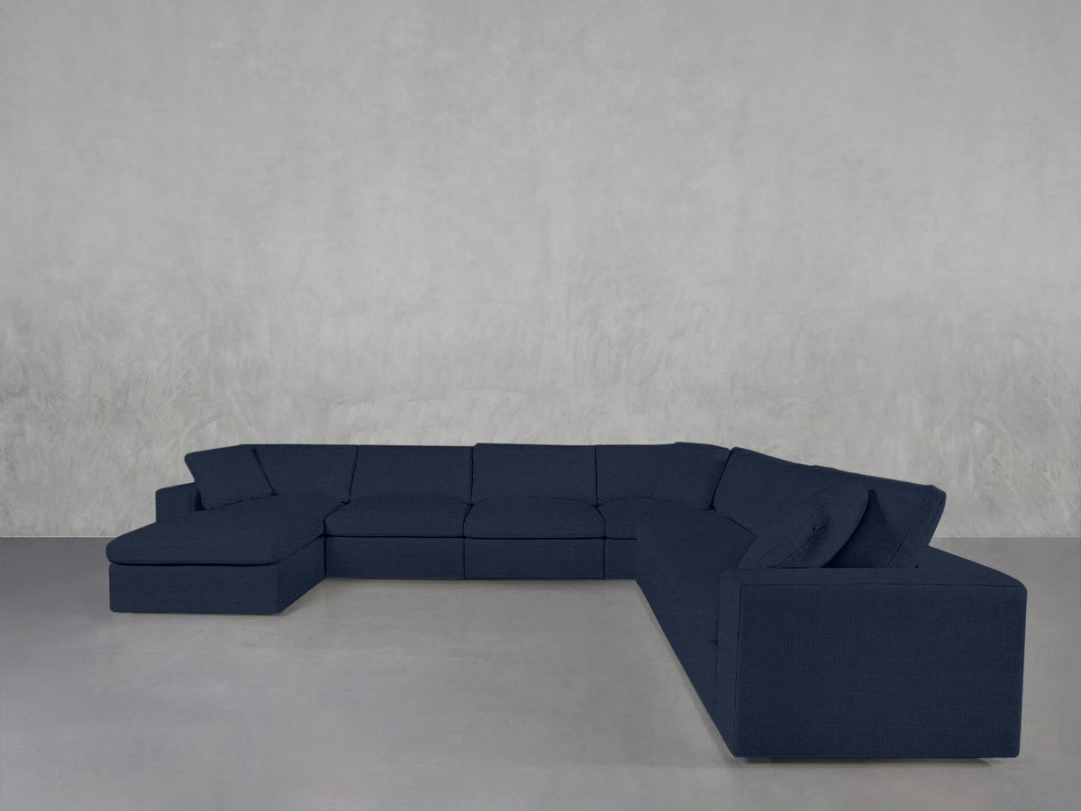 7-Seat Modular Chaise Corner Right Sectional - 7th Avenue