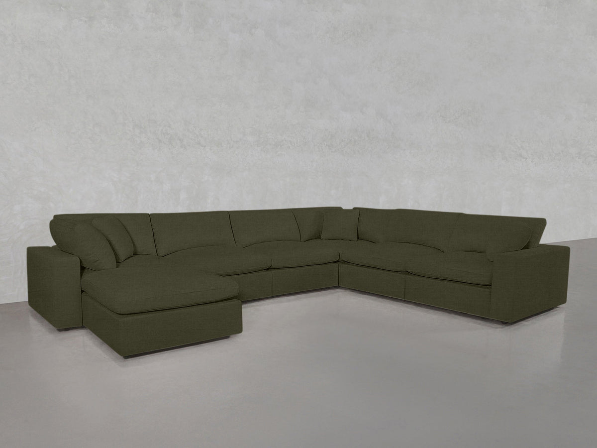 7-Seat Modular Chaise Corner Right Sectional - 7th Avenue