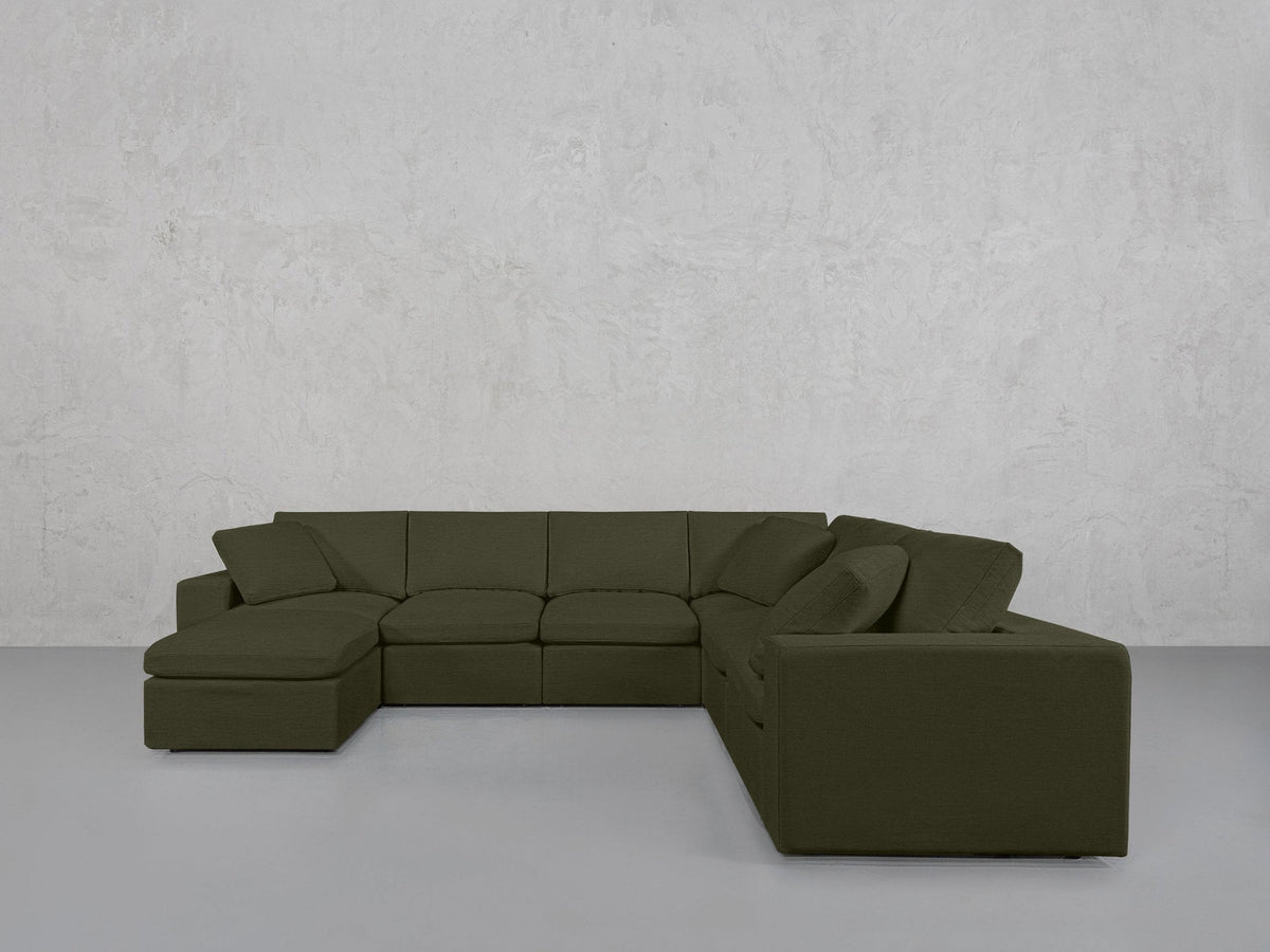 7-Seat Modular Chaise Corner Right Sectional - 7th Avenue