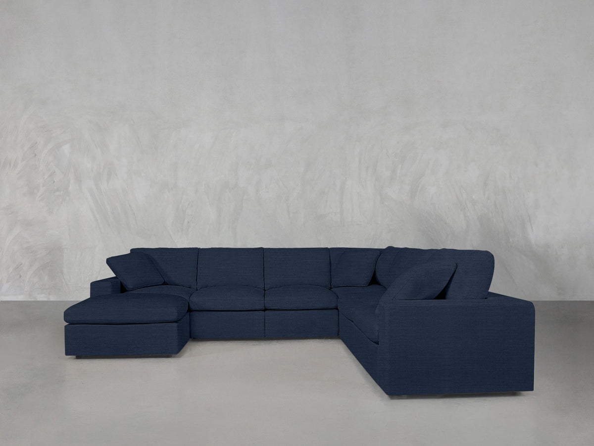 7-Seat Modular Chaise Corner Right Sectional - 7th Avenue