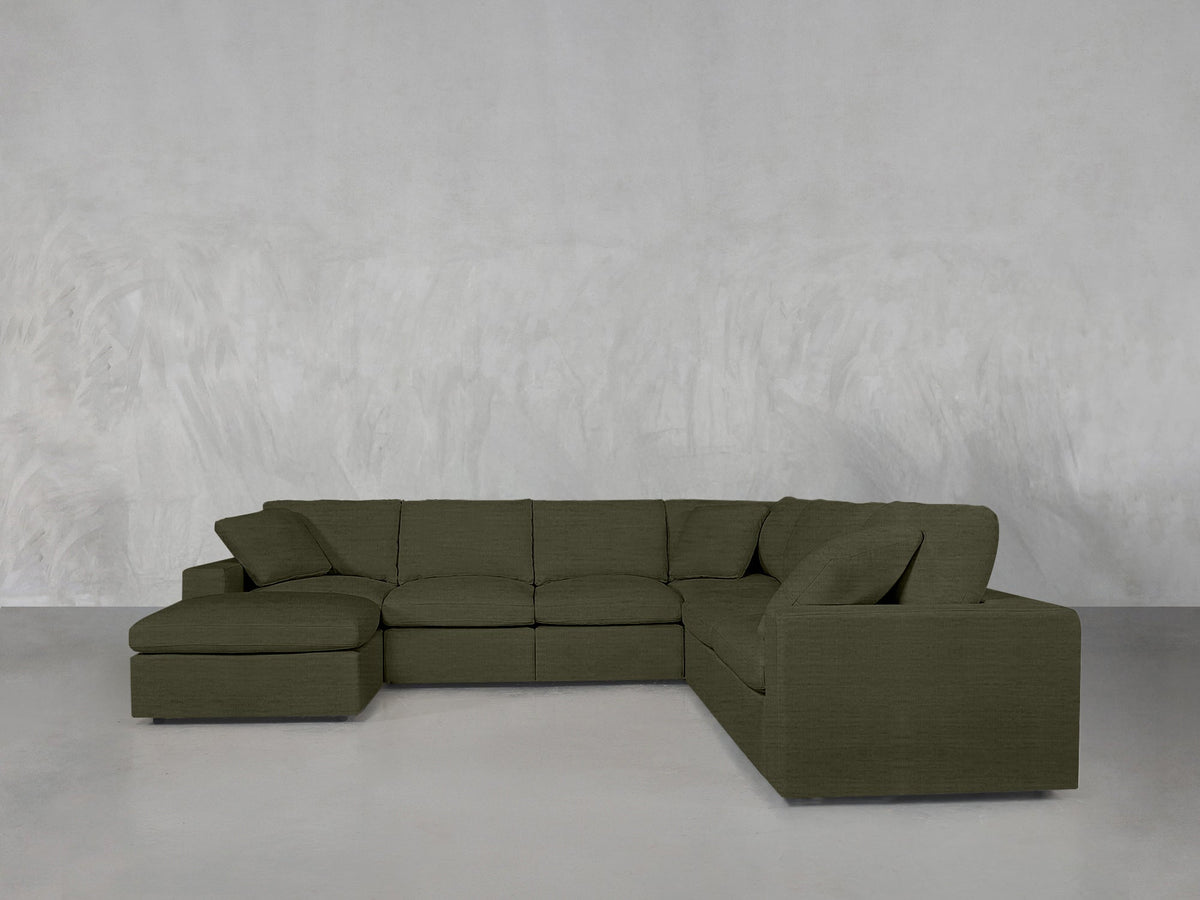 7-Seat Modular Chaise Corner Right Sectional - 7th Avenue