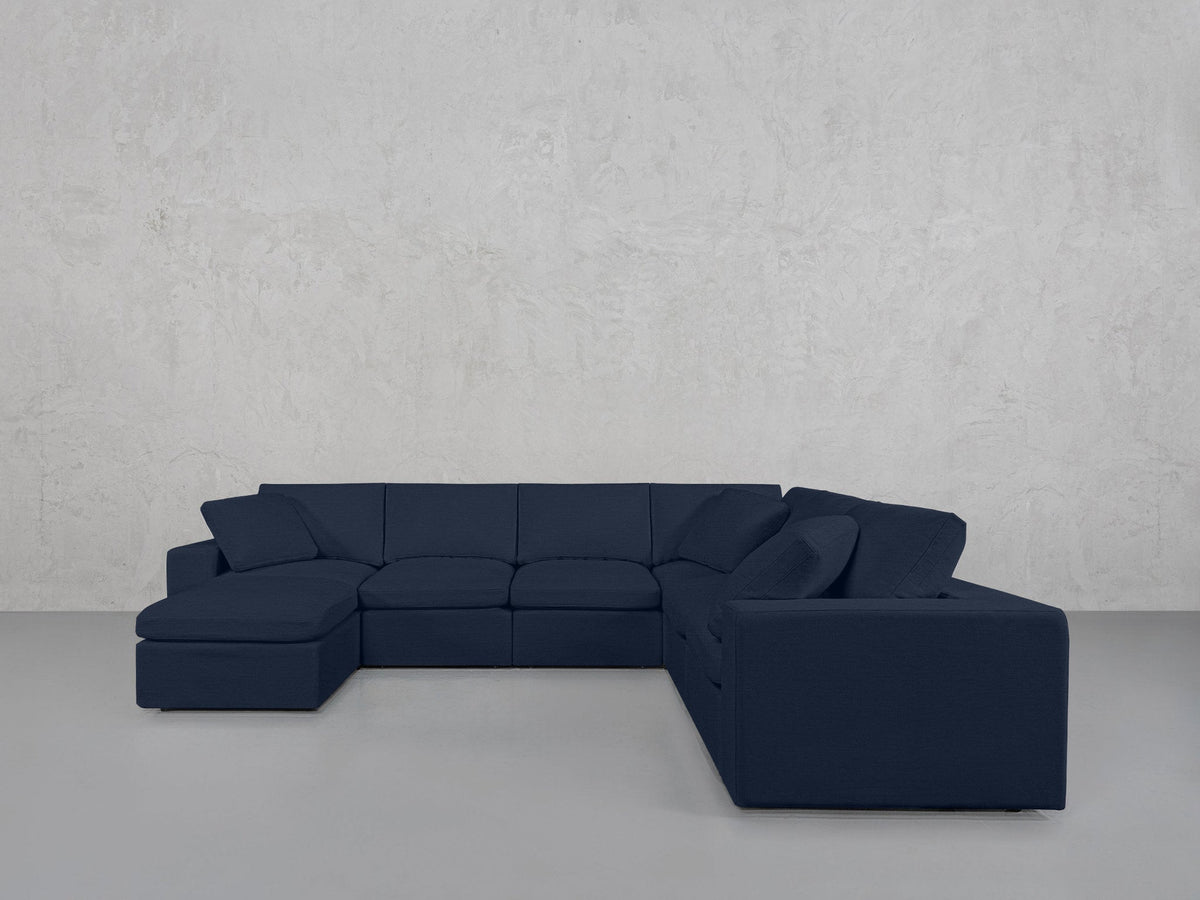 7-Seat Modular Chaise Corner Right Sectional - 7th Avenue