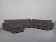 7-Seat Modular Chaise Corner Right Sectional (Thin Arms) - 7th Avenue