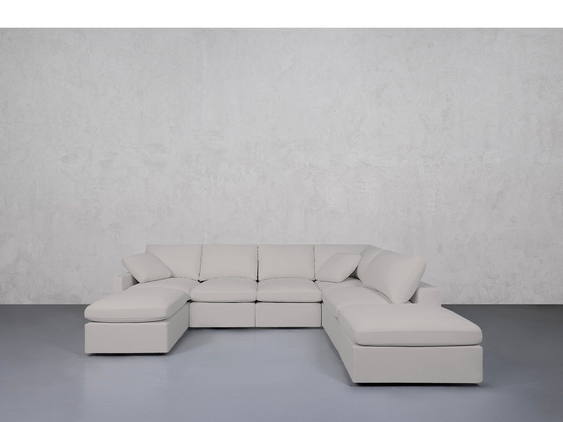 7-Seat Modular Chaise Corner Right Sectional (Thin Arms) - 7th Avenue