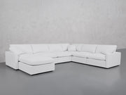 7-Seat Modular Chaise Corner Right Sectional (Thin Arms) - 7th Avenue