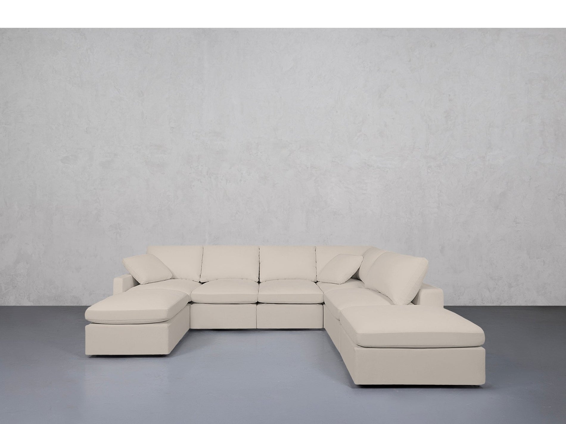 7-Seat Modular Chaise Corner Right Sectional (Thin Arms) - 7th Avenue