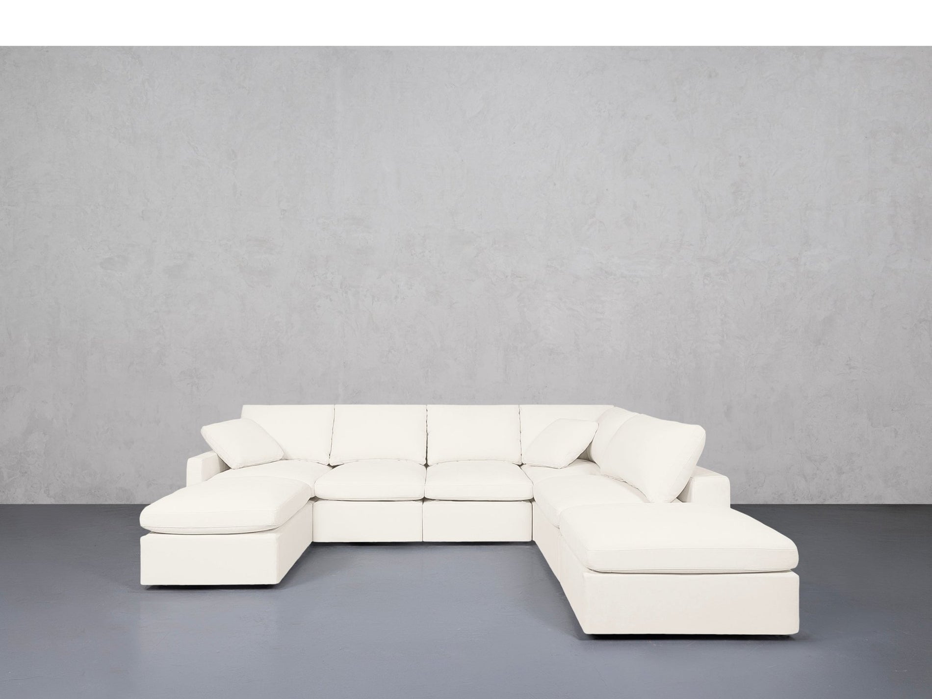 7-Seat Modular Chaise Corner Right Sectional (Thin Arms) - 7th Avenue