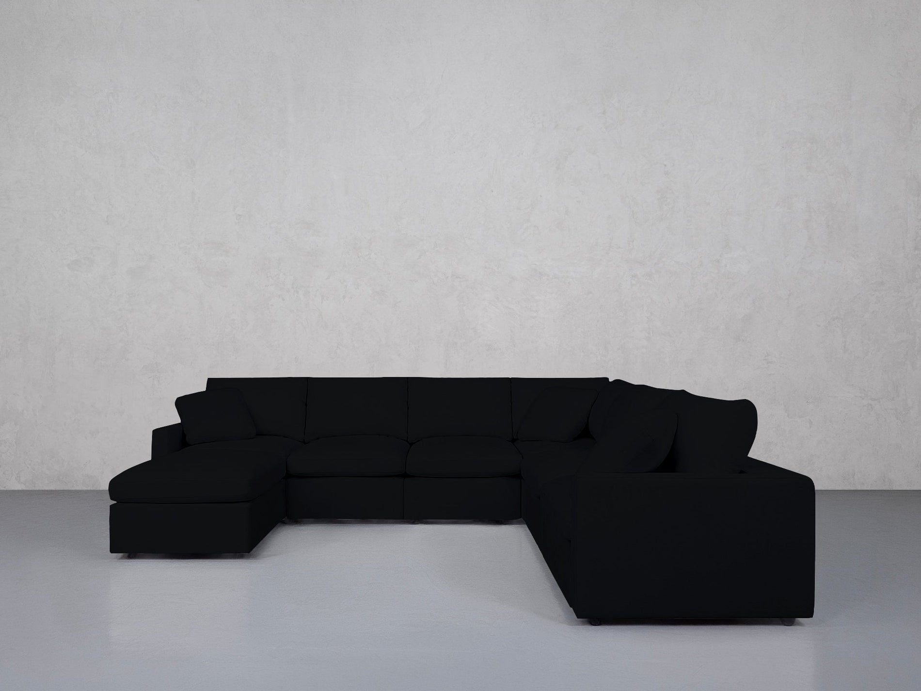 7-Seat Modular Chaise Corner Right Sectional (Thin Arms) - 7th Avenue