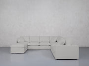 7-Seat Modular Chaise Corner Right Sectional (Thin Arms) - 7th Avenue