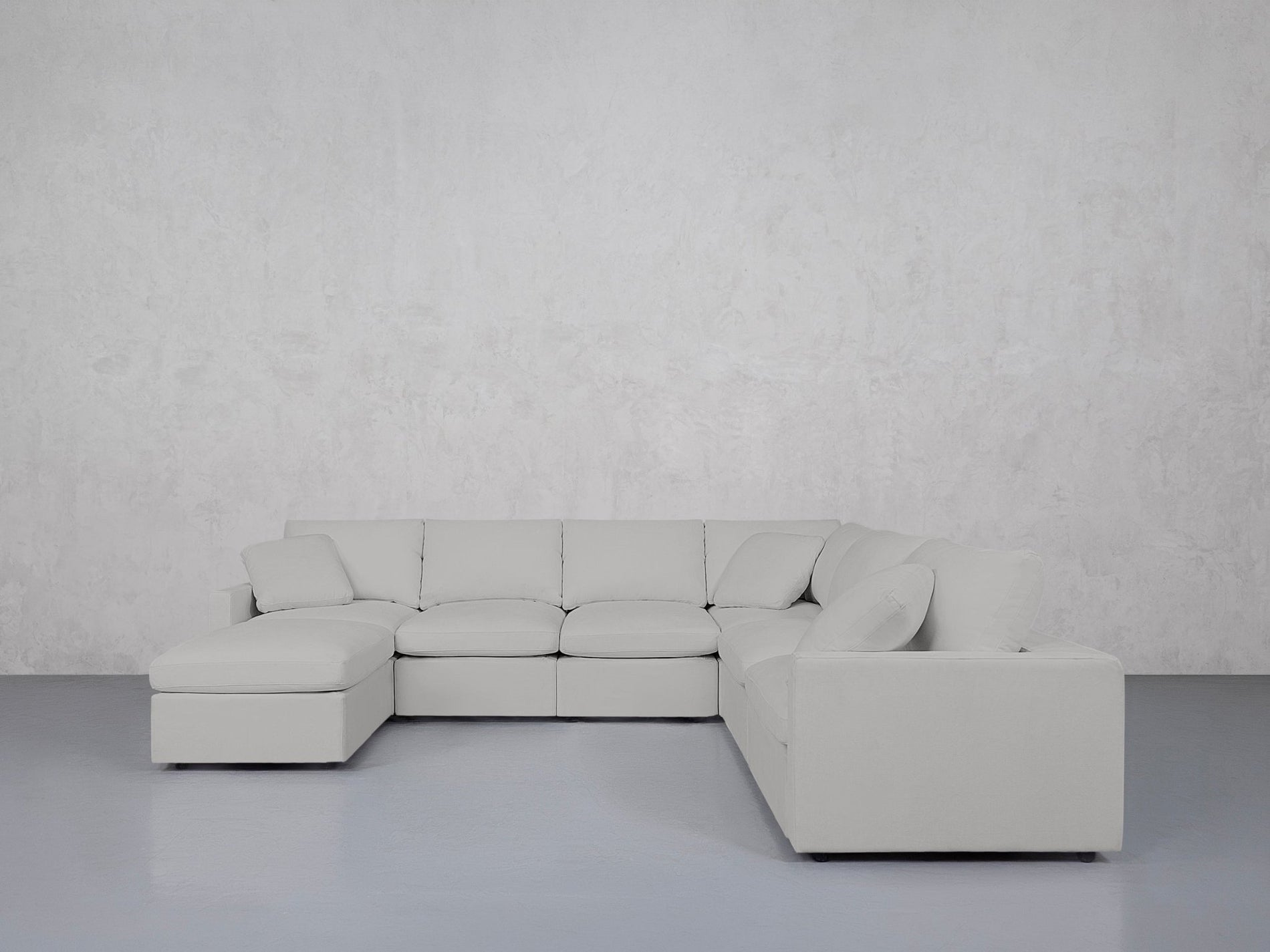 7-Seat Modular Chaise Corner Right Sectional (Thin Arms) - 7th Avenue