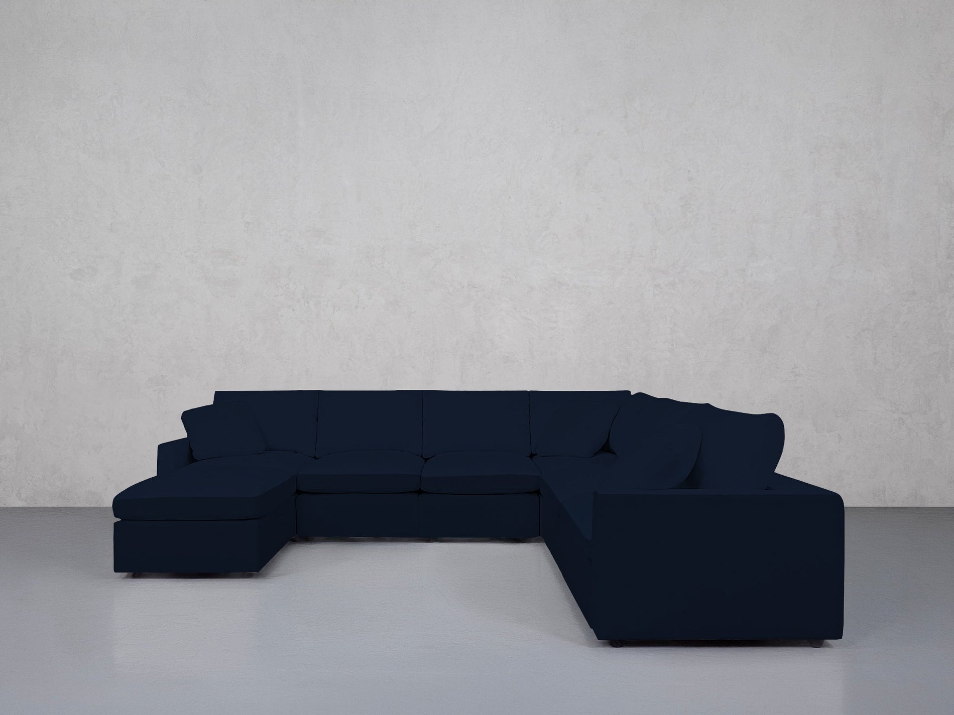7-Seat Modular Chaise Corner Right Sectional (Thin Arms) - 7th Avenue