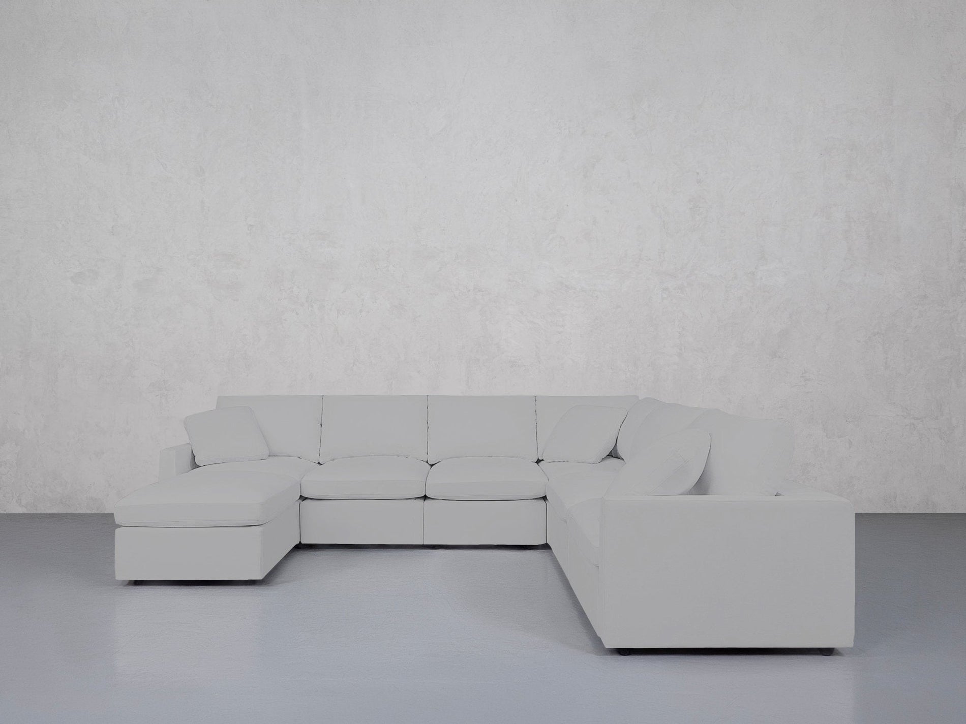 7-Seat Modular Chaise Corner Right Sectional (Thin Arms) - 7th Avenue