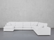 7-Seat Modular Chaise Corner Right Sectional (Thin Arms) - 7th Avenue