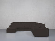 7-Seat Modular Chaise Corner Right Sectional (Thin Arms) - 7th Avenue