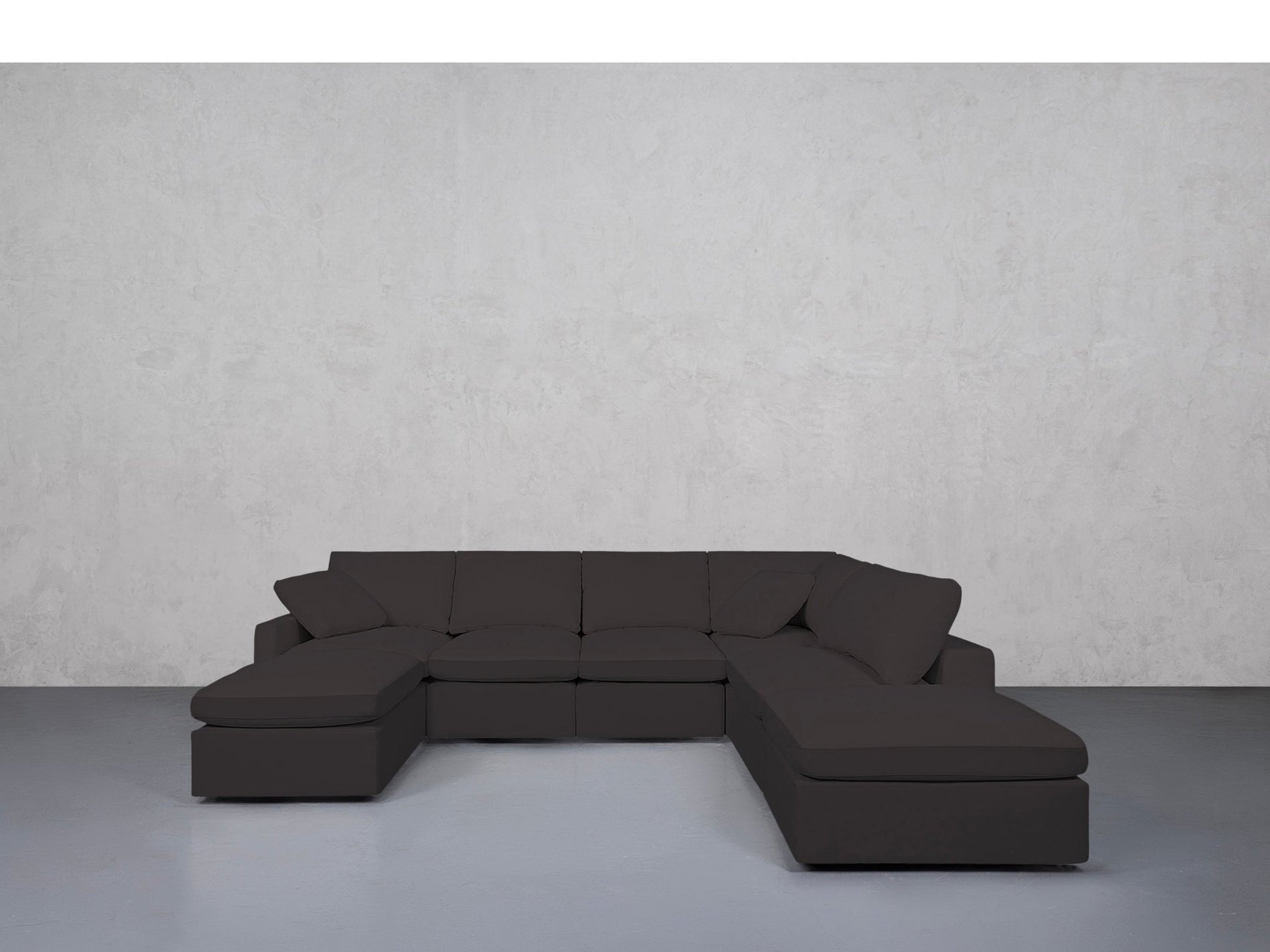 7-Seat Modular Chaise Corner Right Sectional (Thin Arms) - 7th Avenue