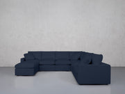 7-Seat Modular Chaise Corner Right Sectional (Thin Arms) - 7th Avenue